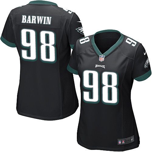  Eagles #98 Connor Barwin Black Alternate Women's Stitched NFL New Elite Jersey