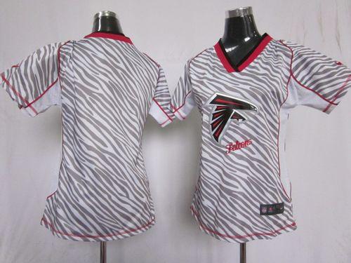  Falcons Blank Zebra Women's Stitched NFL Elite Jersey