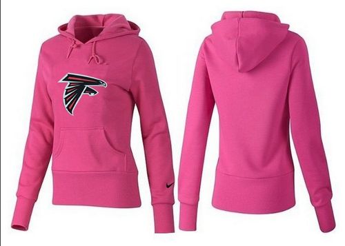 Women's Atlanta Falcons Logo Pullover Hoodie Pink