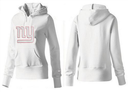 Women's New York Giants Logo Pullover Hoodie White