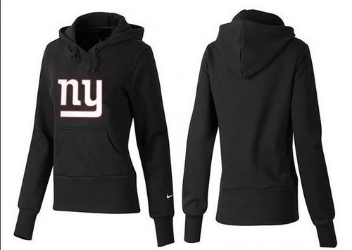 Women's New York Giants Logo Pullover Hoodie Black