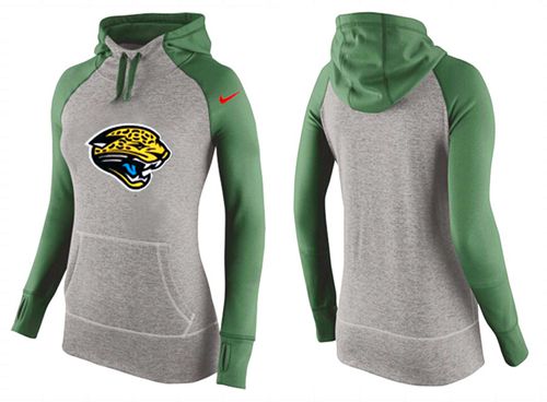 Women's  Jacksonville Jaguars Performance Hoodie Grey & Green