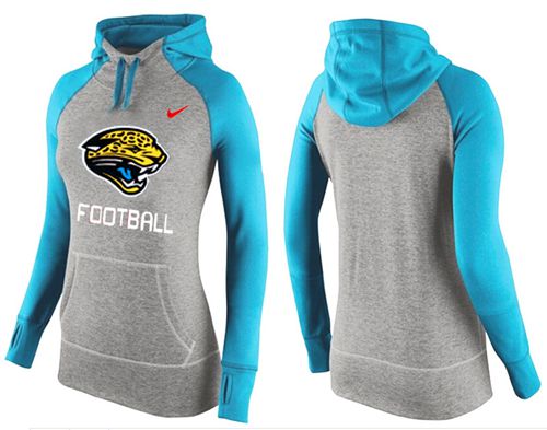 Women's  Jacksonville Jaguars Performance Hoodie Grey & Blue