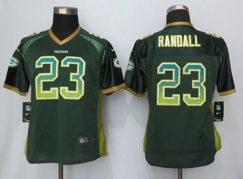  Packers #23 Damarious Randall Green Team Color Women's Stitched NFL Elite Drift Fashion Jersey