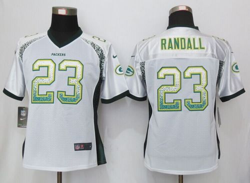  Packers #23 Damarious Randall White Women's Stitched NFL Elite Drift Fashion Jersey