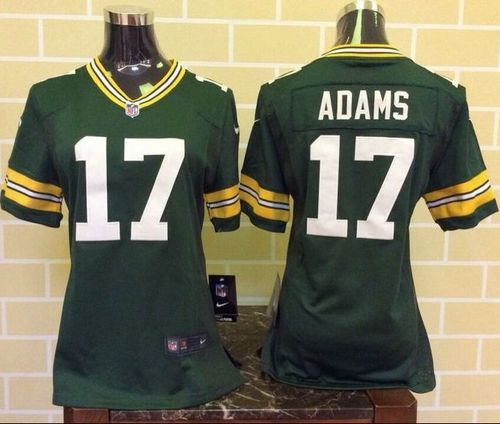  Packers #17 Davante Adams Green Team Color Women's Stitched NFL Elite Jersey