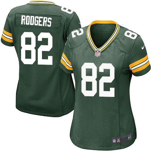  Packers #82 Richard Rodgers Green Team Color Women's Stitched NFL Elite Jersey