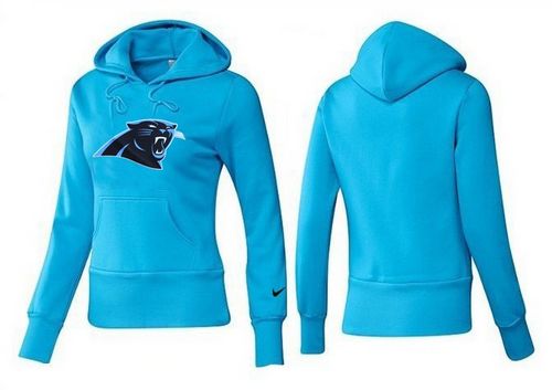 Women's Carolina Panthers Logo Pullover Hoodie Blue
