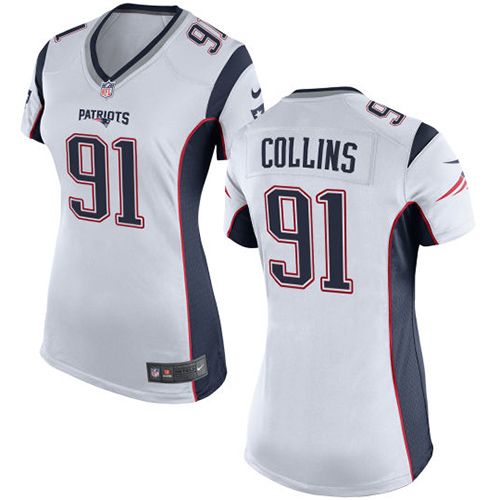  Patriots #91 Jamie Collins White Women's Stitched NFL New Elite Jersey