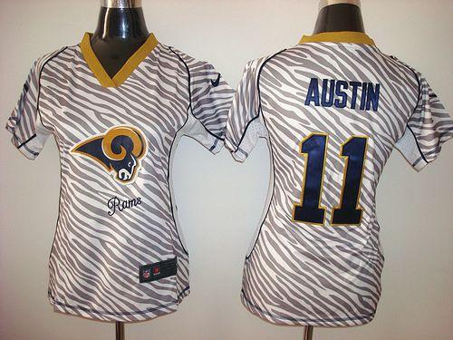  Rams #11 Tavon Austin Zebra Women's Stitched NFL Elite Jersey