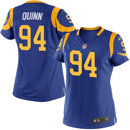  Rams #94 Robert Quinn Royal Blue Alternate Women's Stitched NFL Elite Jersey