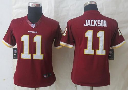  Redskins #11 DeSean Jackson Burgundy Red Team Color Women's Stitched NFL Limited Jersey