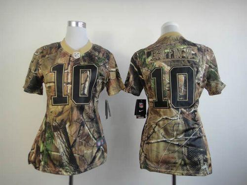  Redskins #10 Robert Griffin III Camo Women's Stitched NFL Realtree Elite Jersey