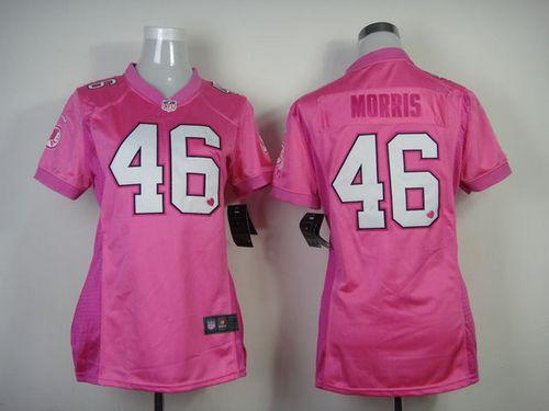  Redskins #46 Alfred Morris New Pink Women's Be Luv'd Stitched NFL Elite Jersey