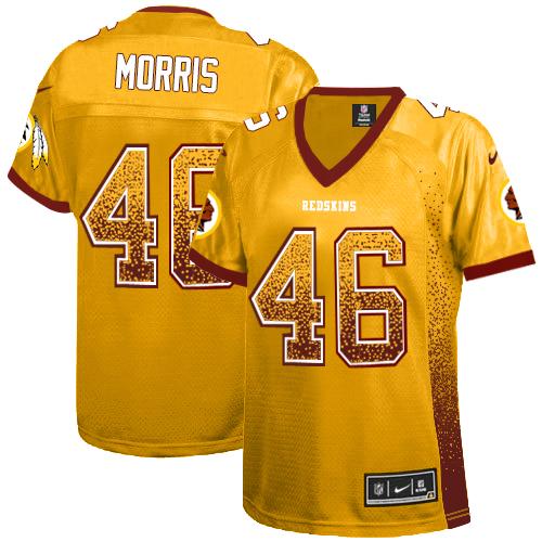  Redskins #46 Alfred Morris Gold Women's Stitched NFL Elite Drift Fashion Jersey