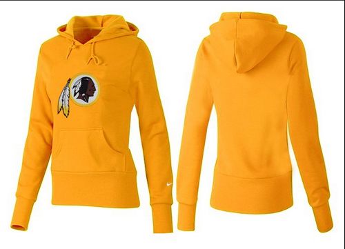 Women's Washington Redskins Logo Pullover Hoodie Yellow