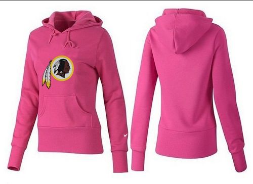 Women's Washington Redskins Logo Pullover Hoodie Pink