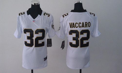  Saints #32 Kenny Vaccaro White Women's Stitched NFL Elite Jersey