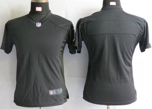  Steelers Blank Black Team Color Women's NFL Game Jersey