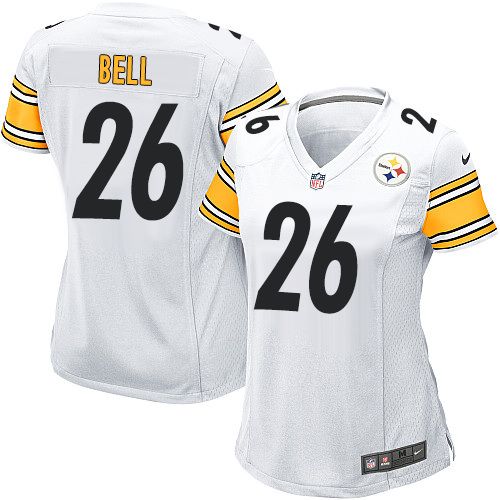  Steelers #26 Le'Veon Bell White Women's Stitched NFL Elite Jersey