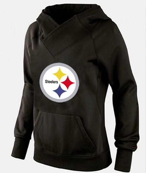 Women's Pittsburgh Steelers Logo Hoodie Black