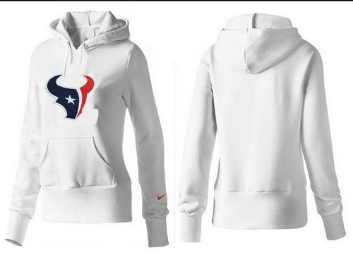 Women's Houston Texans Logo Pullover Hoodie White