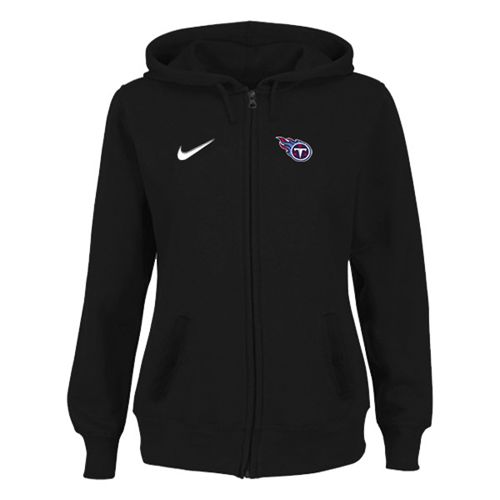 Women's Tennessee Titans Stadium Rally Full Zip Hoodie Black