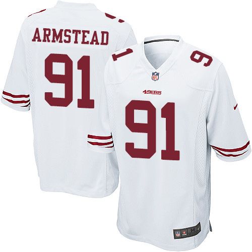  49ers #91 Arik Armstead White Youth Stitched NFL Elite Jersey