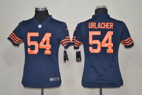  Bears #54 Brian Urlacher Navy Blue 1940s Throwback Youth Stitched NFL Elite Jersey