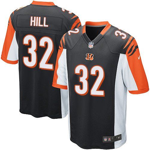 Bengals #32 Jeremy Hill Black Team Color Youth Stitched NFL Elite Jersey