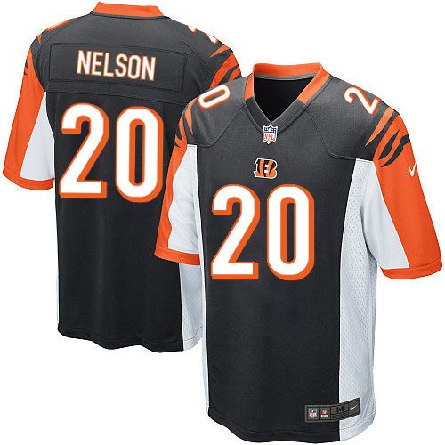  Bengals #20 Reggie Nelson Black Team Color Youth Stitched NFL Elite Jersey