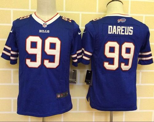  Bills #99 Marcell Dareus Royal Blue Team Color Youth Stitched NFL Elite Jersey