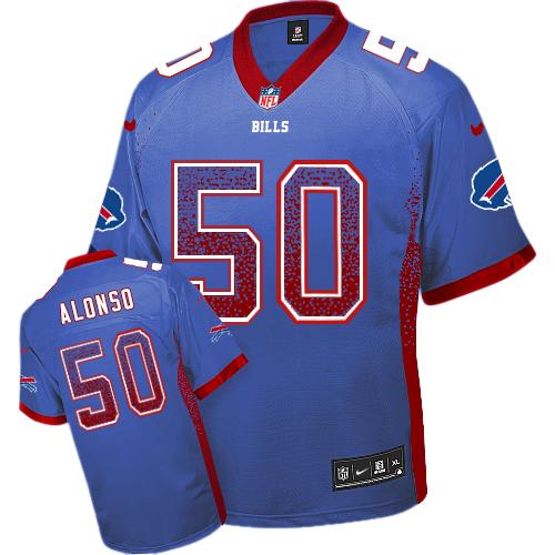  Bills #50 Kiko Alonso Royal Blue Team Color Youth Stitched Elite Drift Fashion Jersey