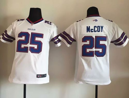  Bills #25 LeSean McCoy White Youth Stitched NFL New Elite Jersey