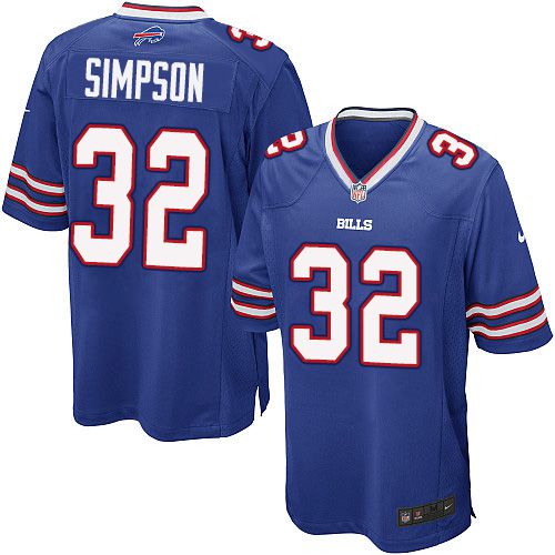  Bills #32 O. J. Simpson Royal Blue Team Color Youth Stitched NFL New Elite Jersey