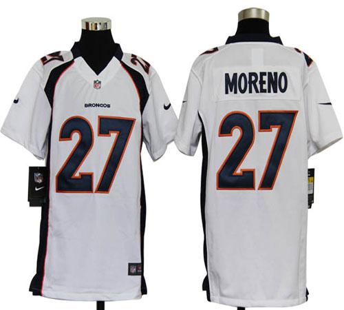  Broncos #27 Knowshon Moreno White Youth Stitched NFL Elite Jersey