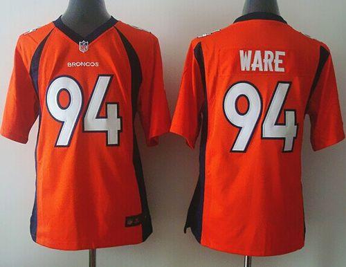  Broncos #94 DeMarcus Ware Orange Team Color Youth Stitched NFL New Elite Jersey