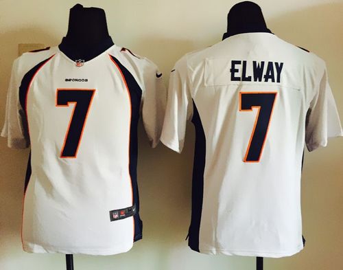  Broncos #7 John Elway White Youth Stitched NFL New Elite Jersey