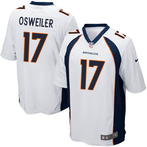  Broncos #17 Brock Osweiler White Youth Stitched NFL New Elite Jersey