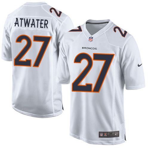  Broncos #27 Steve Atwater White Youth Stitched NFL Game Event Jersey