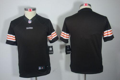 Browns Blank Brown Team Color Youth Stitched NFL Limited Jersey