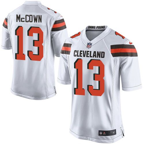  Browns #13 Josh McCown White Youth Stitched NFL New Elite Jersey