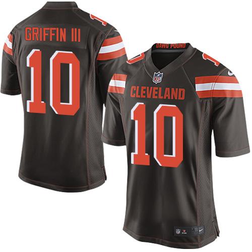  Browns #10 Robert Griffin III Brown Team Color Youth Stitched NFL New Elite Jersey