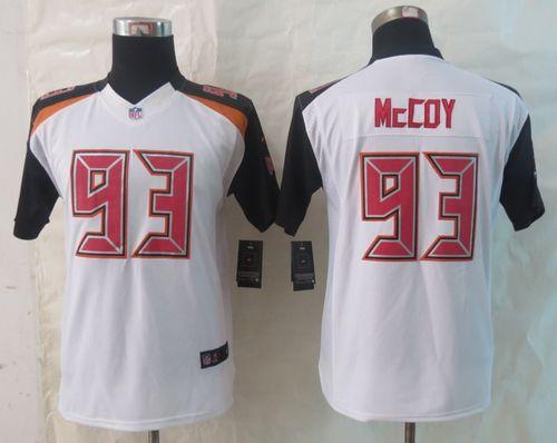  Buccaneers #93 Gerald McCoy White Youth Stitched NFL New Limited Jersey