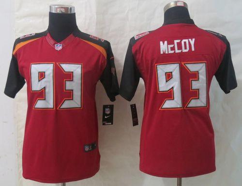  Buccaneers #93 Gerald McCoy Red Team Color Youth Stitched NFL New Limited Jersey