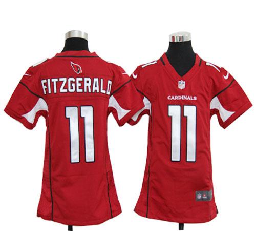  Cardinals #11 Larry Fitzgerald Red Team Color Youth Stitched NFL Elite Jersey