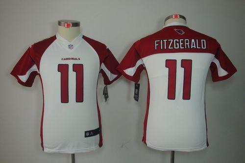  Cardinals #11 Larry Fitzgerald White Youth Stitched NFL Limited Jersey