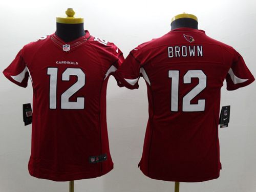  Cardinals #12 John Brown Red Team Color Youth Stitched NFL Limited Jersey
