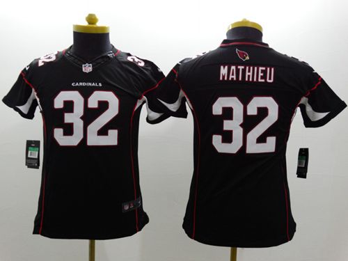  Cardinals #32 Tyrann Mathieu Black Alternate Youth Stitched NFL Limited Jersey