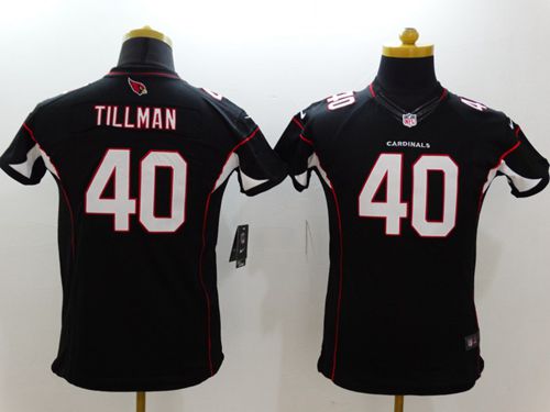  Cardinals #40 Pat Tillman Black Alternate Youth Stitched NFL Limited Jersey